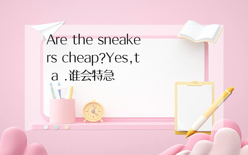 Are the sneakers cheap?Yes,t a .谁会特急