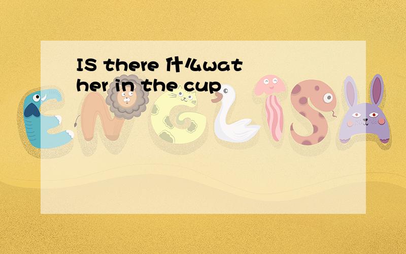 IS there 什么wather in the cup
