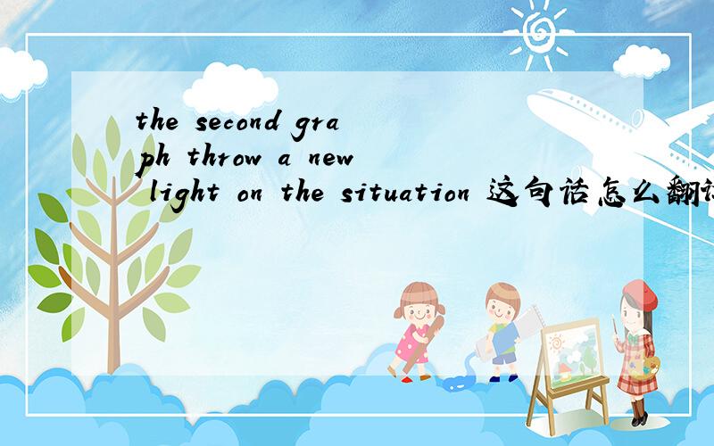 the second graph throw a new light on the situation 这句话怎么翻译.