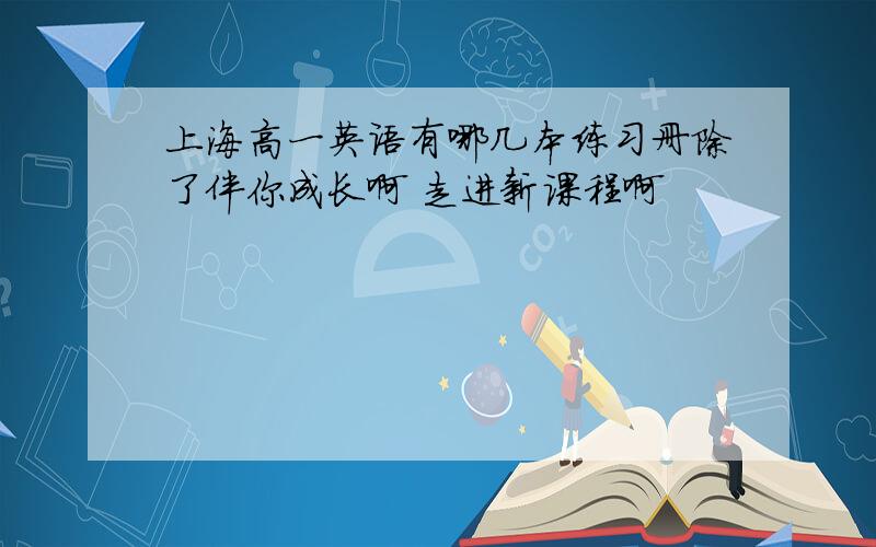 上海高一英语有哪几本练习册除了伴你成长啊 走进新课程啊
