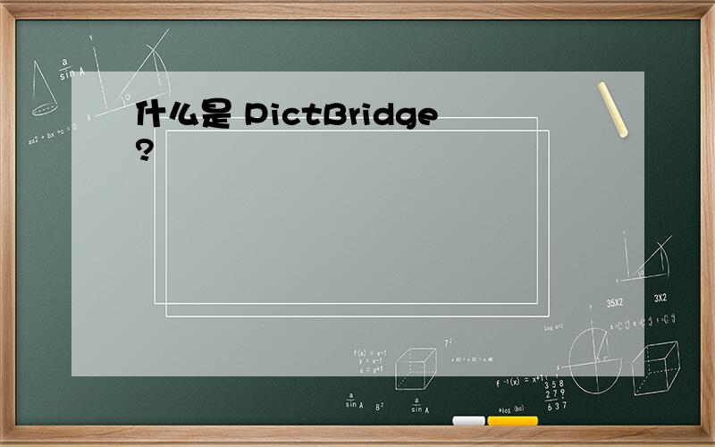 什么是 PictBridge?