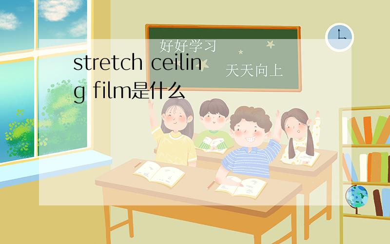 stretch ceiling film是什么