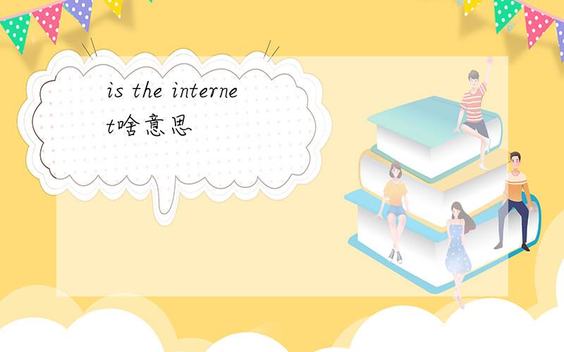 is the internet啥意思