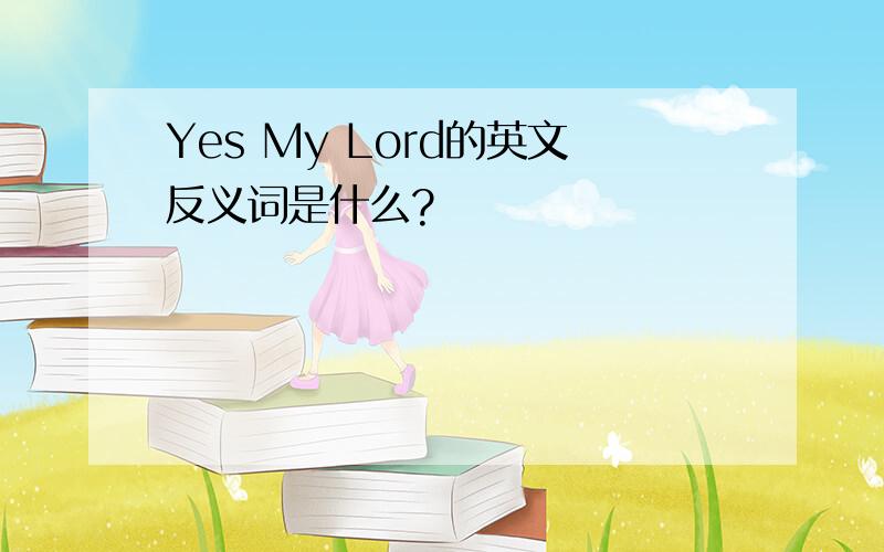 Yes My Lord的英文反义词是什么?