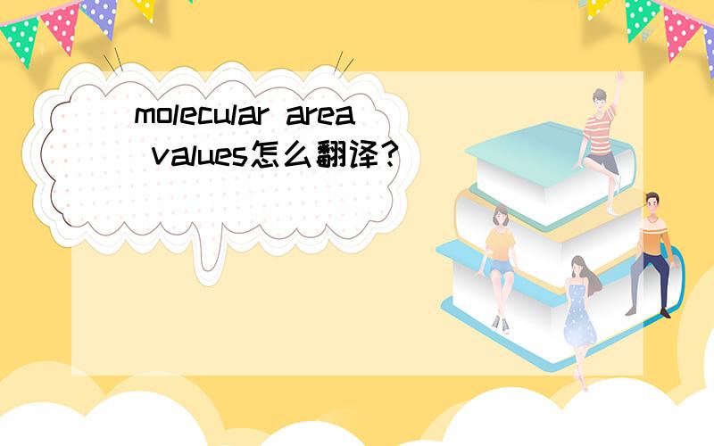 molecular area values怎么翻译?