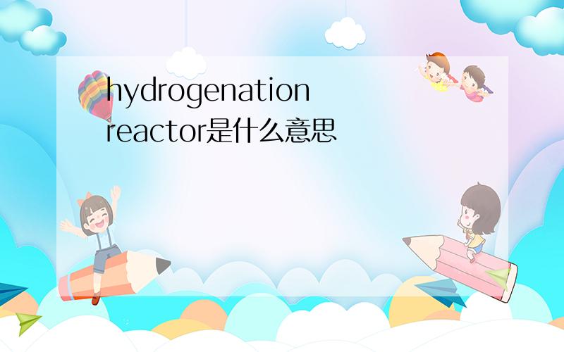 hydrogenation reactor是什么意思