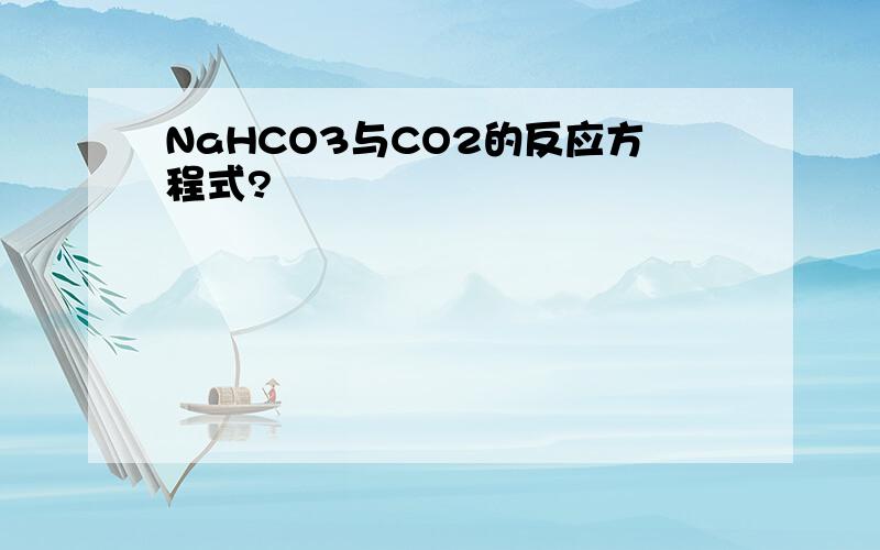 NaHCO3与CO2的反应方程式?