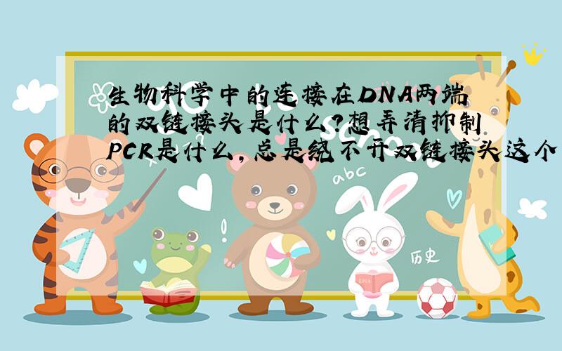 生物科学中的连接在DNA两端的双链接头是什么?想弄清抑制PCR是什么,总是绕不开双链接头这个词~