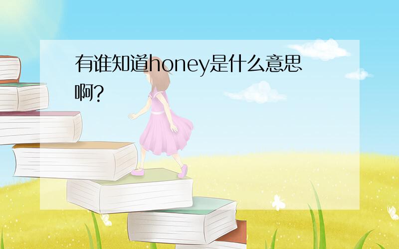 有谁知道honey是什么意思啊?