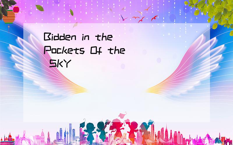 Bidden in the Pockets Of the SKY