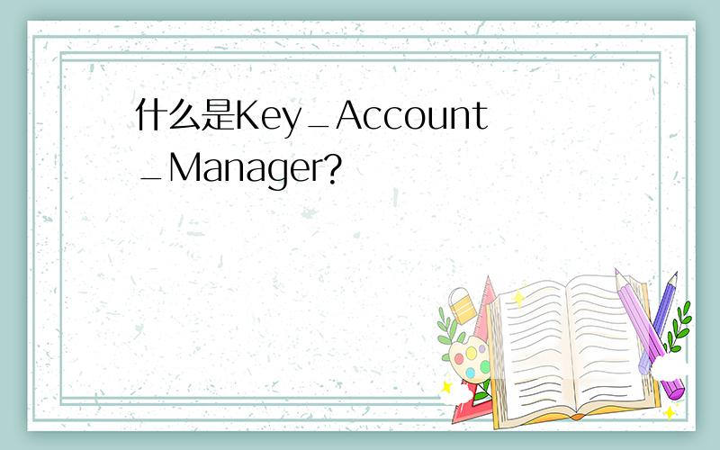 什么是Key_Account_Manager?