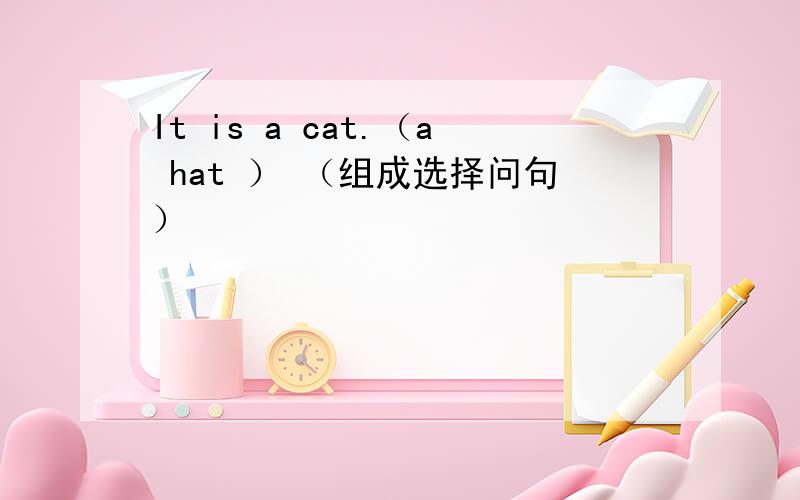 It is a cat.（a hat ） （组成选择问句）