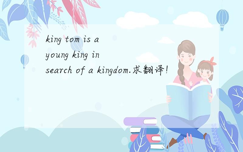 king tom is a young king in search of a kingdom.求翻译!