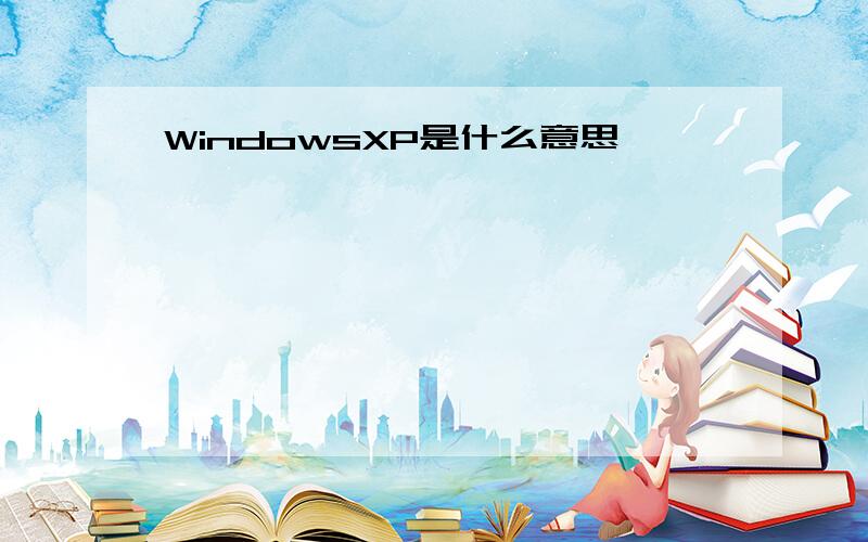 WindowsXP是什么意思