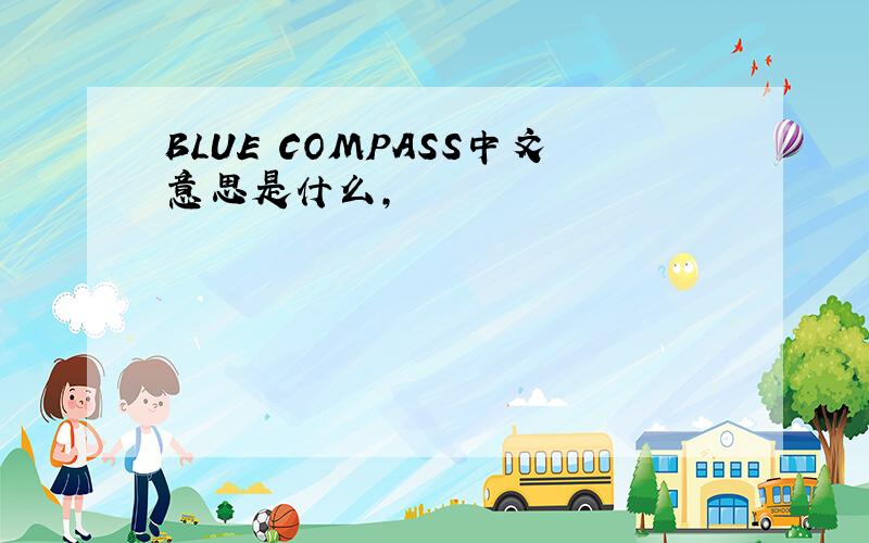 BLUE COMPASS中文意思是什么,