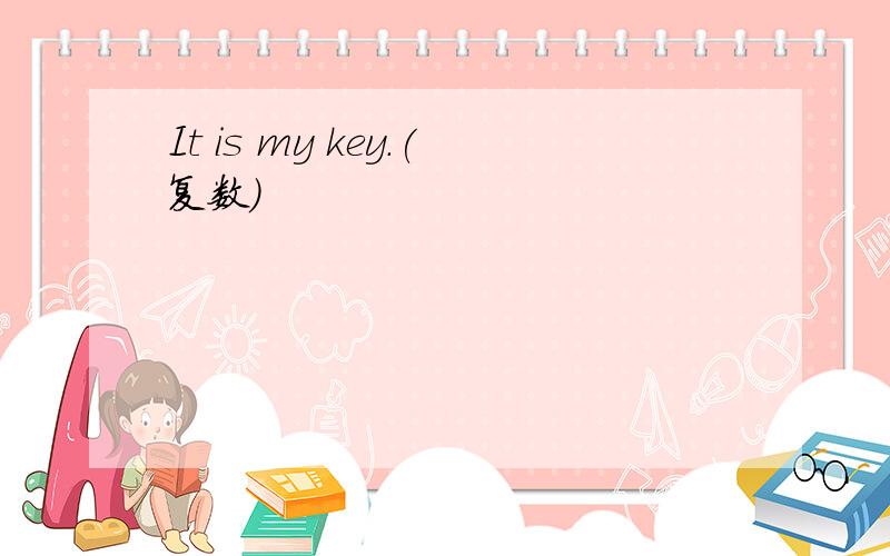 It is my key.(复数）