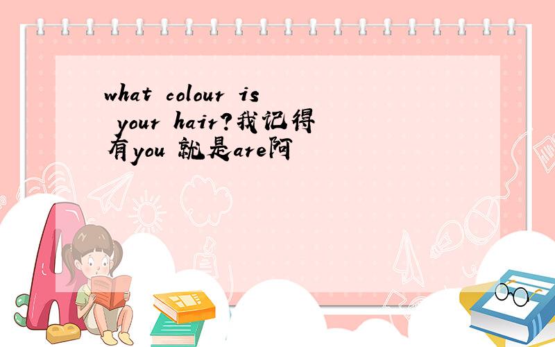 what colour is your hair?我记得有you 就是are阿