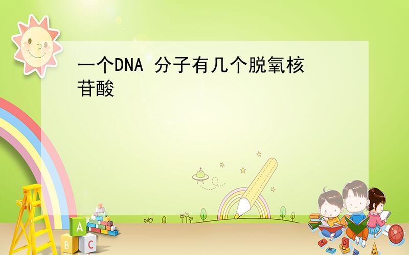 一个DNA 分子有几个脱氧核苷酸