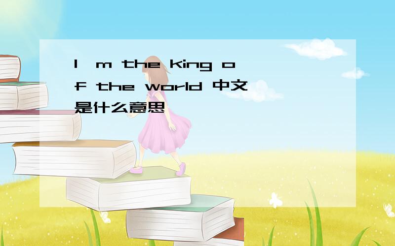 I'm the king of the world 中文是什么意思