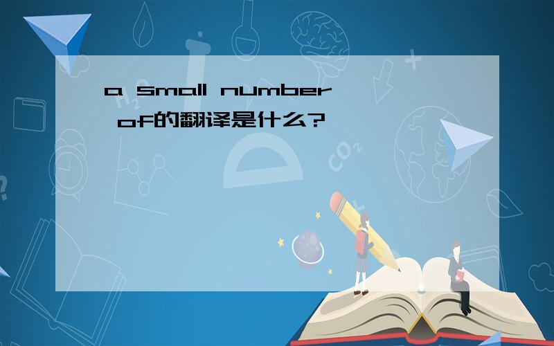 a small number of的翻译是什么?