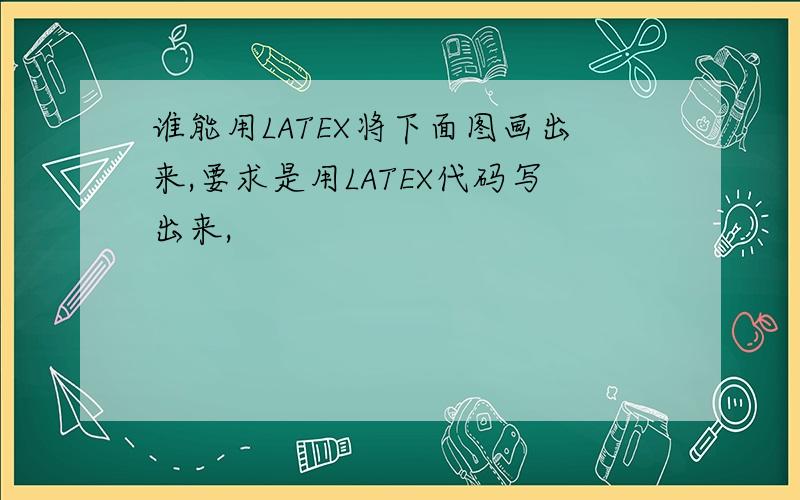 谁能用LATEX将下面图画出来,要求是用LATEX代码写出来,