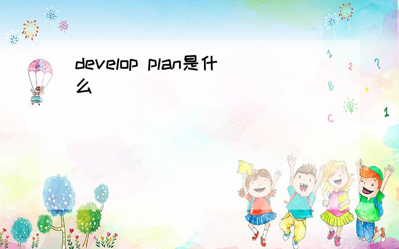 develop plan是什么