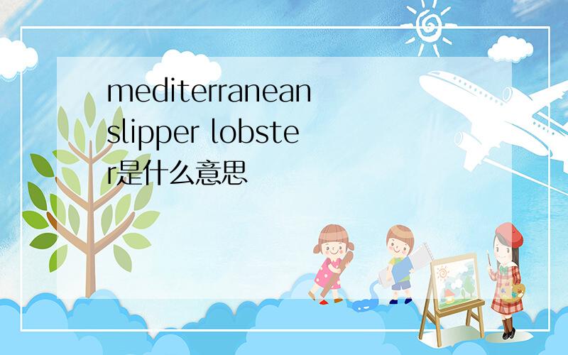 mediterranean slipper lobster是什么意思