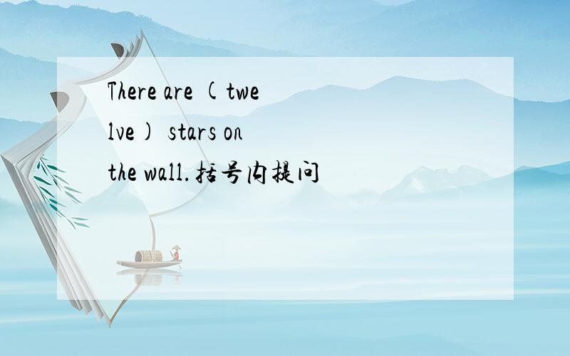 There are (twelve) stars on the wall.括号内提问