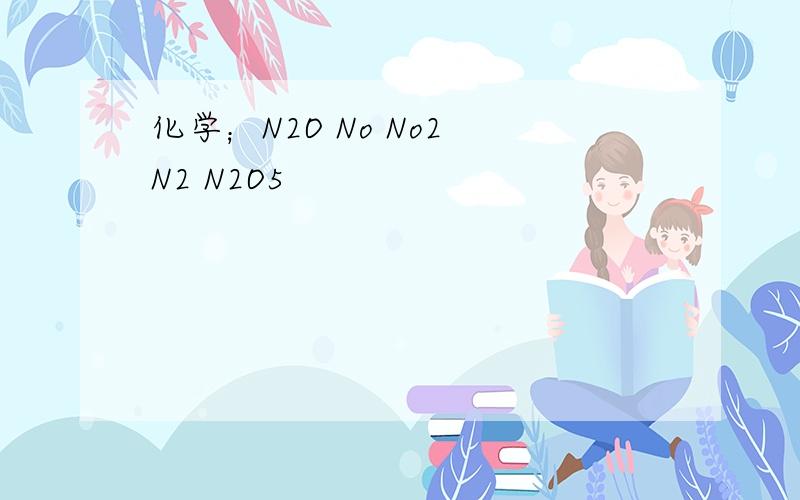 化学；N2O No No2 N2 N2O5