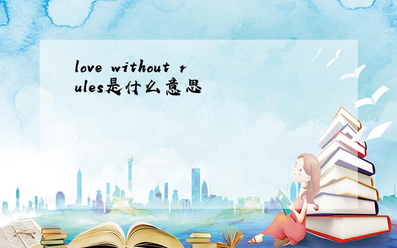 love without rules是什么意思