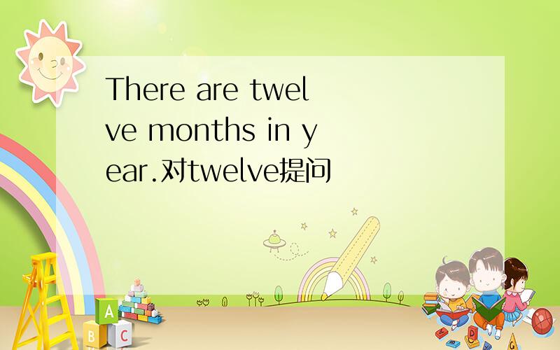 There are twelve months in year.对twelve提问