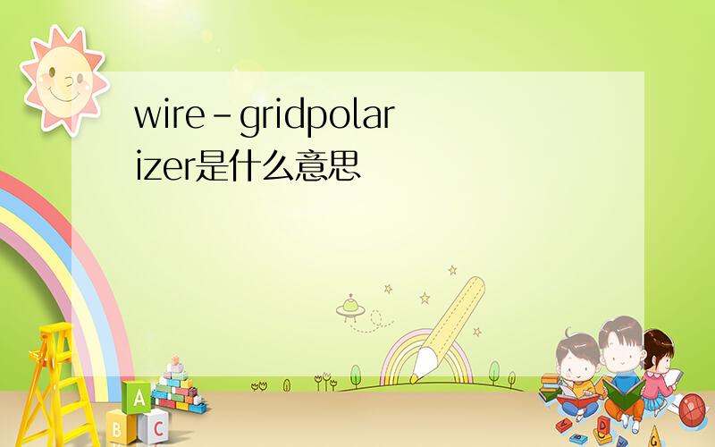 wire-gridpolarizer是什么意思