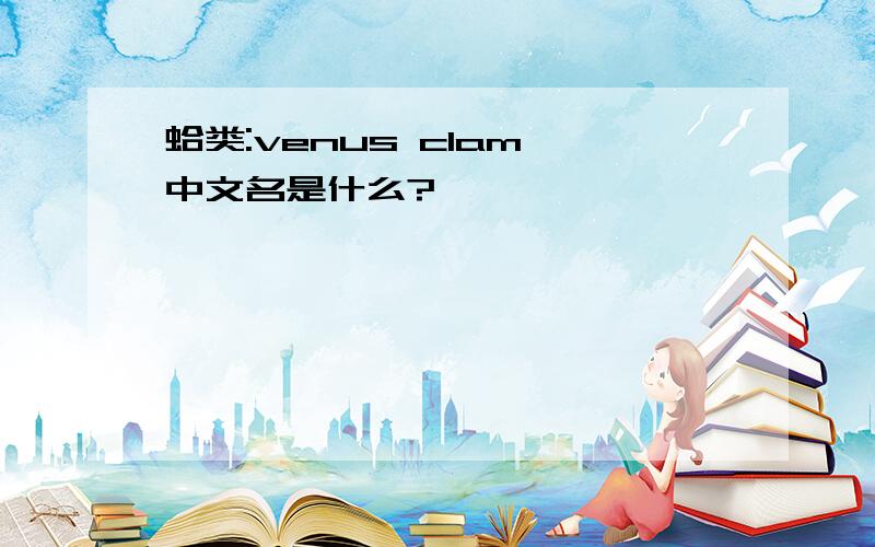 蛤类:venus clam 中文名是什么?